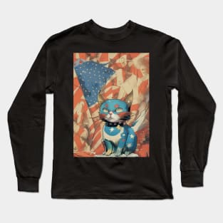 🐈 American cat Long Sleeve T-Shirt